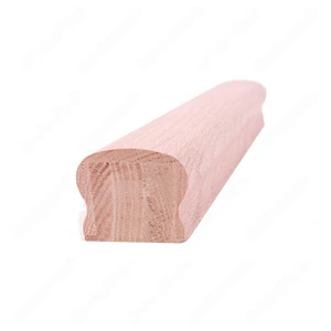 Image 2 of H101 HD 2 3/4*2 5/16 Unfinished Red Oak Flat Handrail sold at Floors & Baths Pro's
