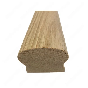 Image 3 of H101 HD 2 3/4*2 5/16 Unfinished Red Oak Flat Handrail sold at Floors & Baths Pro's