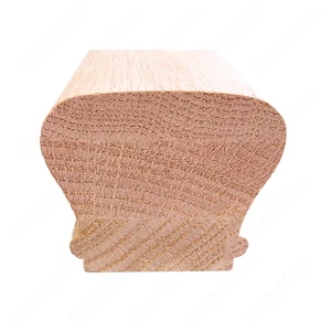  H101 HK 2 3/8*2 1/8 Unfinished Red Oak Flat Handrail 