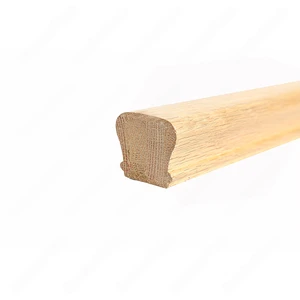Image 4 of H101 HK 2 3/8*2 1/8 Unfinished Red Oak Flat Handrail sold at Floors & Baths Pro's