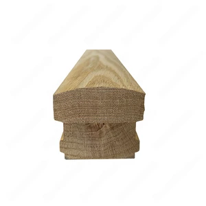  H101 HM 2 3/8*2 1/16 Unfinished Red Oak Flat Handrail 