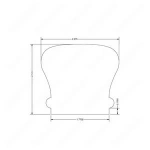  Stairs n Railing H201 HK 2 3/8*2 1/8 Flat Handrail Maple 