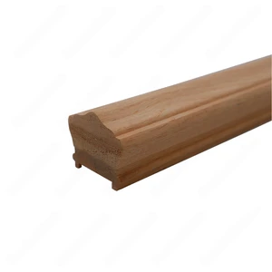 Image 2 of H101 HA 2 1/2*2 7/8 1 3/4 Grooved Handrail Red Oak sold at Floors & Baths Pro's