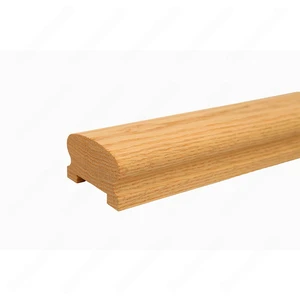 Image 2 of H101 HC 2 1/2*2 7/8 1 3/4 Grooved Handrail Red Oak sold at Floors & Baths Pro's