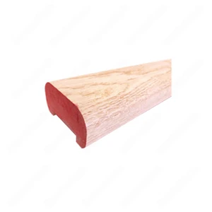 Image 3 of H101 HE 3*1 5/8 1-3/4Grooved Handrail Red Oak sold at Floors & Baths Pro's