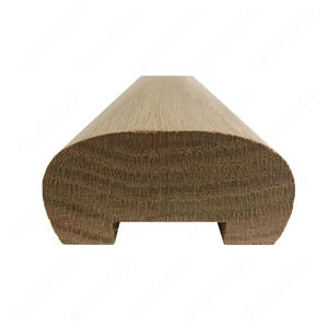 Image 3 of H101 HF 2 5/8*1 5/16 1 1/4 Grooved Handrail Red Oak sold at Floors & Baths Pro's