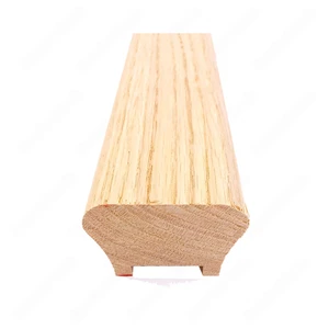 Image 2 of H101 HG 1 25/32*2 1/2 1 1/4 Grooved Handrail Red Oak sold at Floors & Baths Pro's