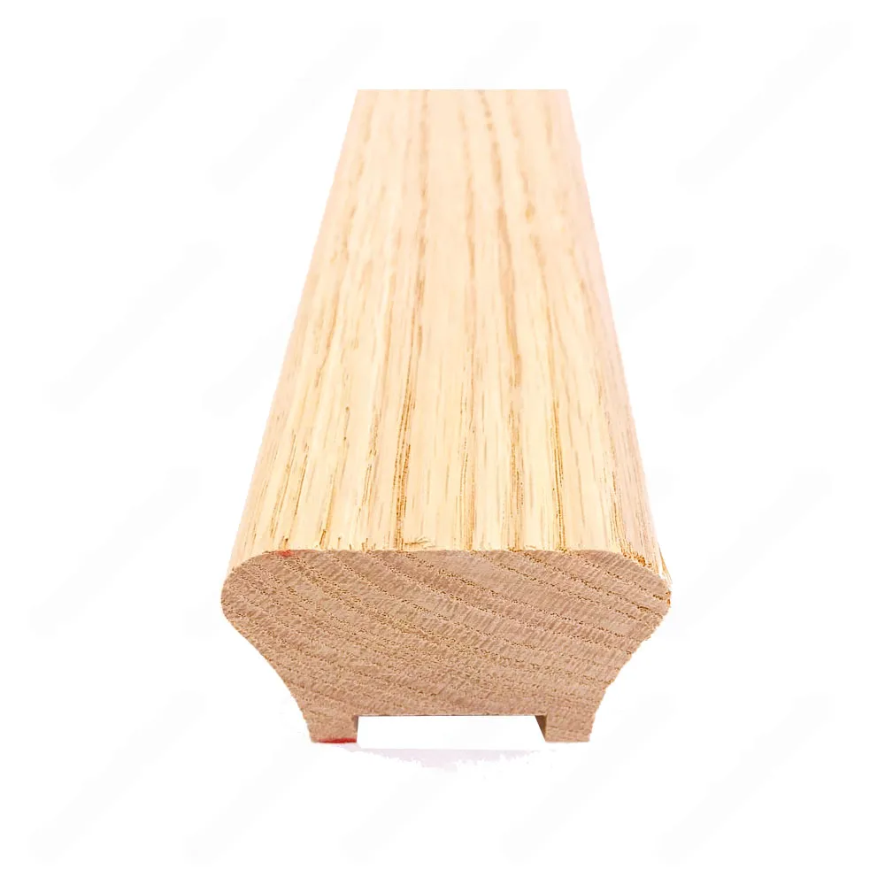H101 HG 1 25/32*2 1/2 1 1/4 Grooved Handrail Red Oak