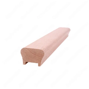 Image 3 of H101 HG 1 25/32*2 1/2 1 1/4 Grooved Handrail Red Oak sold at Floors & Baths Pro's