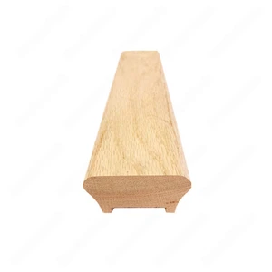 Image 3 of H101 HR 3*1 25/32 1 3/4 Grooved Handrail Red Oak sold at Floors & Baths Pro's
