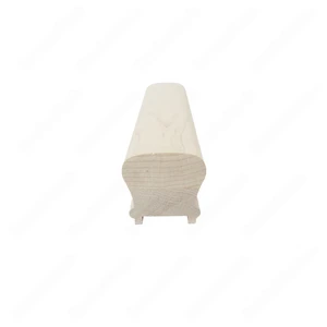 Image 2 of H201 HK 2 3/8*2 1/8 1 1/4 Grooved Handrail Maple sold at Floors & Baths Pro's