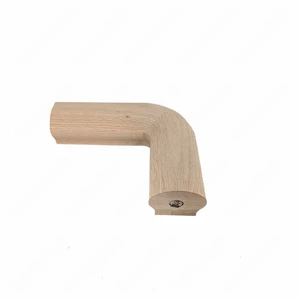 Image 2 of F101 HB-11 90 Degree Red Oak | Maple Stair Fitting Handrails sold at Floors & Baths Pro's