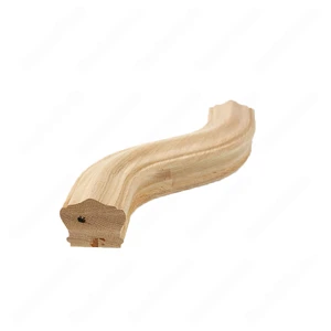 Image 2 of F103 HA-22 S Shape 6 Right Turn Red Oak | Maple Stair Fitting Handrails sold at Floors & Baths Pro's