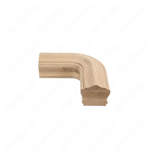  2" F101 HA-11 90 Degree Red Oak | Maple Stair Fitting Handrails 
