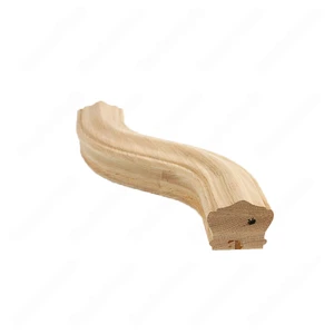 Image 2 of F102 HA-22 S Shape 3 Left Turn Red Oak | Maple Stair Fitting Handrails sold at Floors & Baths Pro's