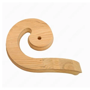 Image 4 of F105 HB-35 Volute Right Turn Red Oak | Maple Stair Fitting Handrails sold at Floors & Baths Pro's