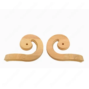 Image 2 of F104 HB-30 Volute Left Turn Red Oak | Maple Stair Fitting Handrails sold at Floors & Baths Pro's