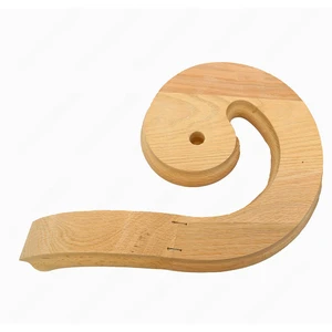 Image 4 of F104 HB-30 Volute Left Turn Red Oak | Maple Stair Fitting Handrails sold at Floors & Baths Pro's