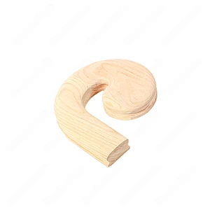  4" Stairs n Railing F104 HC-30 Volute Left Turn Red Oak | Maple Stair Fitting Handrails 
