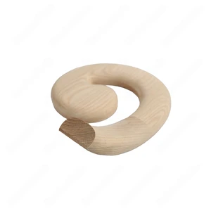  4" Stairs n Railing F105 HF-35 Volute Right Turn Red Oak | Maple Stair Fitting Handrails 