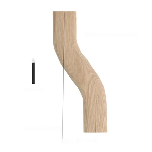  2" Stairs n Railing F102 HF-22 S Shape 6 Left Turn Red Oak | Maple Stair Fitting Handrails 