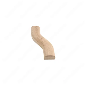 Image 2 of F102 HF-22 S Shape 6 Left Turn Red Oak | Maple Stair Fitting Handrails sold at Floors & Baths Pro's