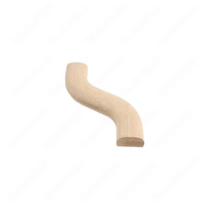 Image 4 of F102 HF-22 S Shape 6 Left Turn Red Oak | Maple Stair Fitting Handrails sold at Floors & Baths Pro's