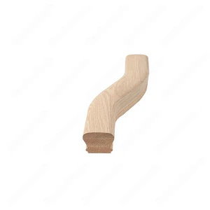 Image 2 of F103 HK-22 S Shape 6 Right Turn Red Oak | Maple Stair Fitting Handrails sold at Floors & Baths Pro's