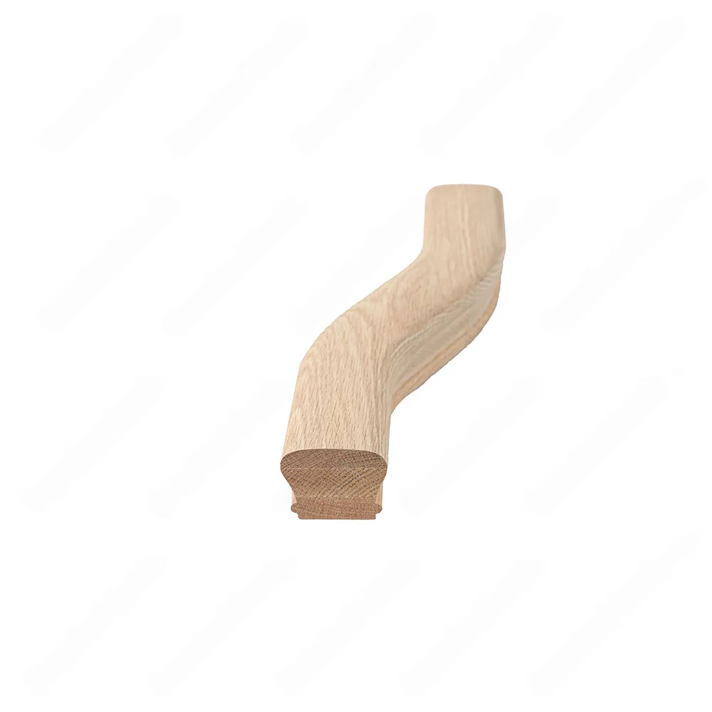 F103 HK-22 S Shape 6 Right Turn Red Oak | Maple Stair Fitting Handrails