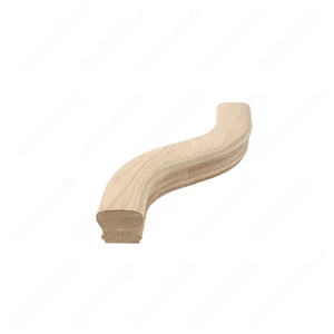 Image 4 of F103 HK-22 S Shape 6 Right Turn Red Oak | Maple Stair Fitting Handrails sold at Floors & Baths Pro's