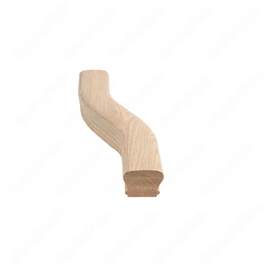 Image 2 of F102 HK-22 S Shape 6 Left Turn Red Oak | Maple Stair Fitting Handrails sold at Floors & Baths Pro's