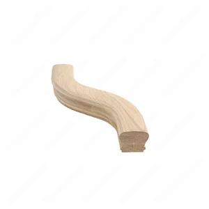 Image 4 of F102 HK-22 S Shape 6 Left Turn Red Oak | Maple Stair Fitting Handrails sold at Floors & Baths Pro's