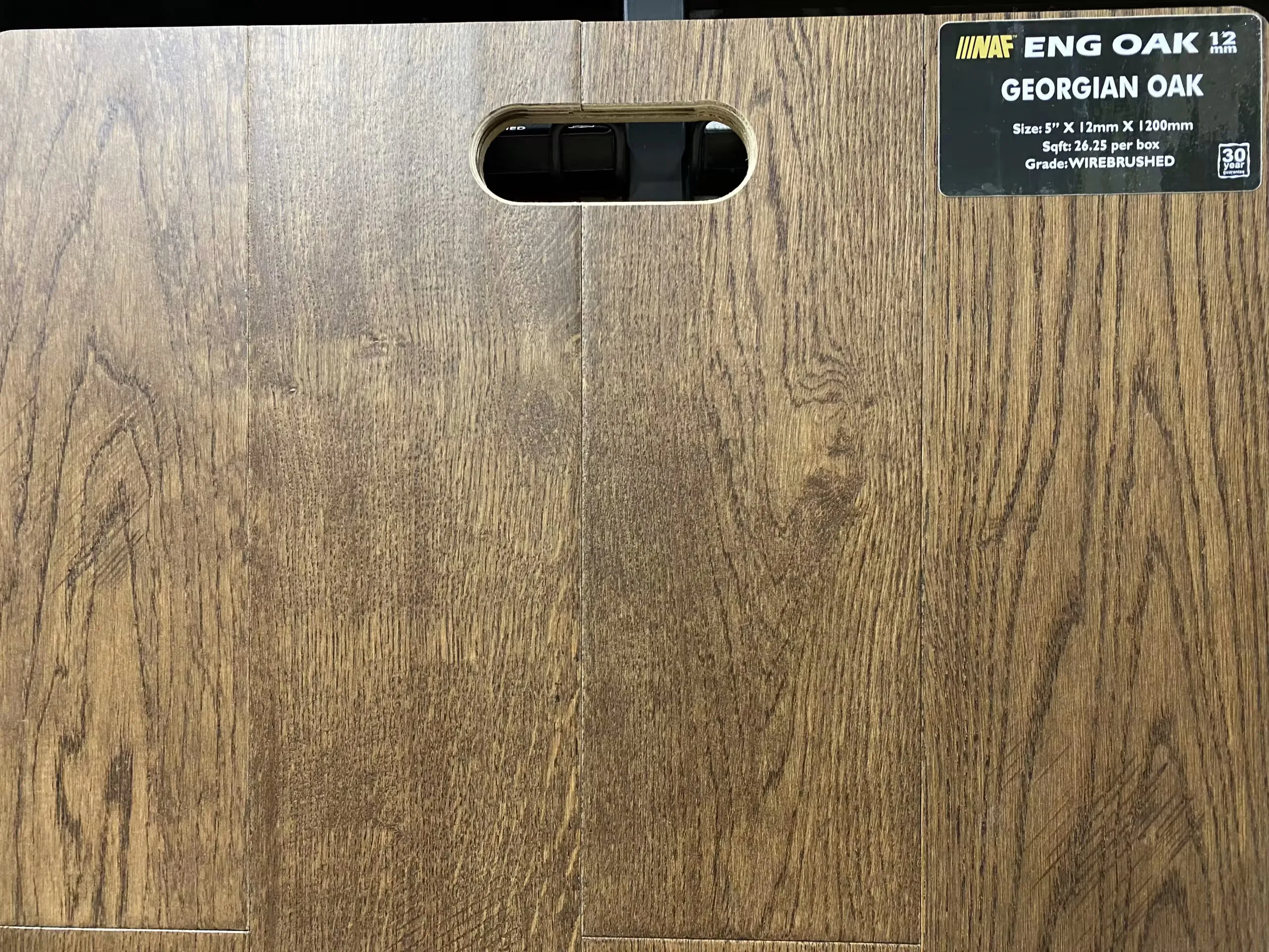 5" x 1/2" Georgian Oak - Wire brushed IIINAF Engineered Oak Flooring