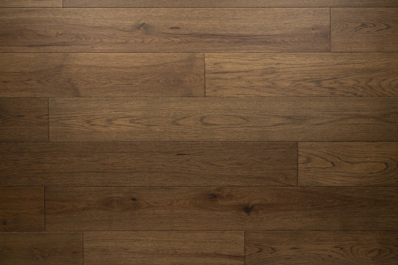 6-1/2" x 3/4" Mane Brushed, Hand Scraped Hickory Engineered Flooring - Grandeur