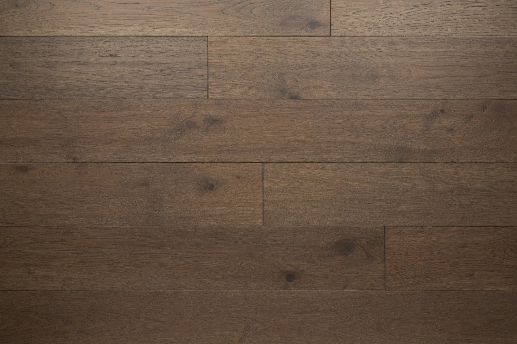 6-1/2" x 3/4" Owl Hand Scraped, Brushed Hickory Engineered Flooring - Grandeur