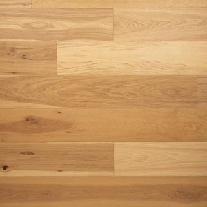6-1/2" x 3/4" Natural Brushed, Hand Scraped Hickory Engineered Flooring - Grandeur | Floors & Baths Pro's
