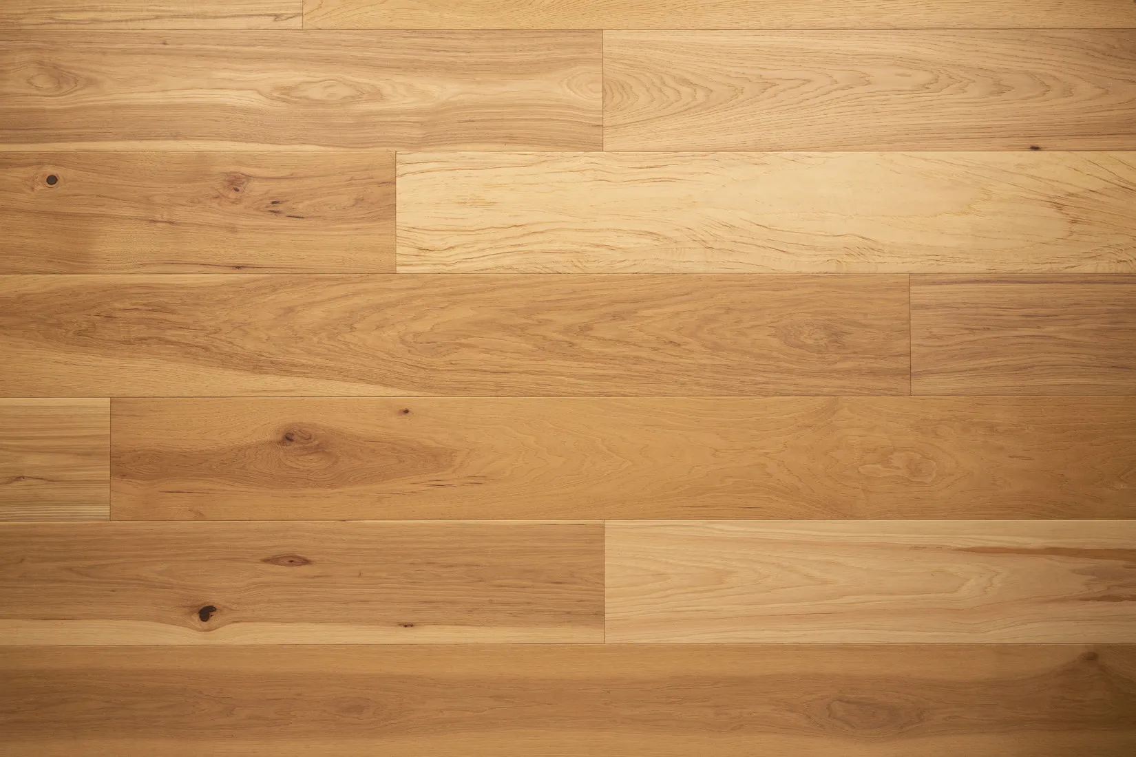 6-1/2" x 3/4" Natural Brushed, Hand Scraped Hickory Engineered Flooring - Grandeur