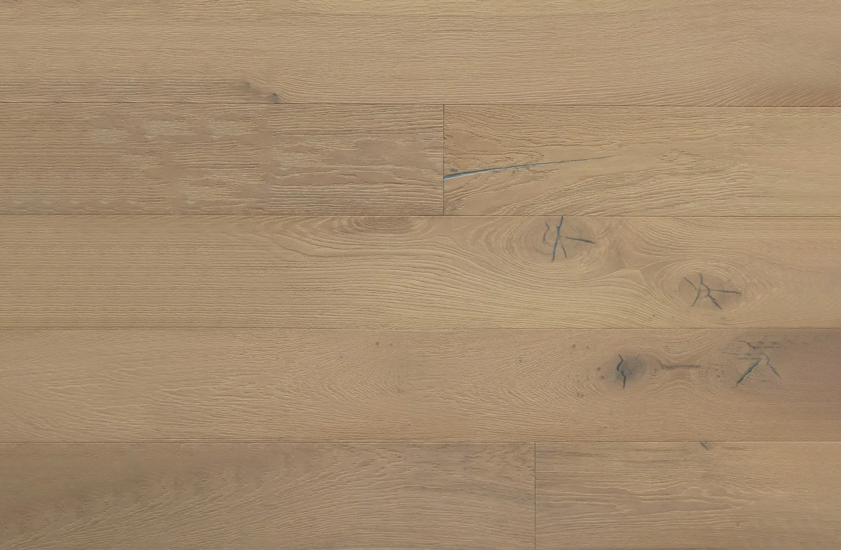 7-1/2" x 3/4" Rhine River Deep-Brushed White Oak Engineered Flooring - Grandeur