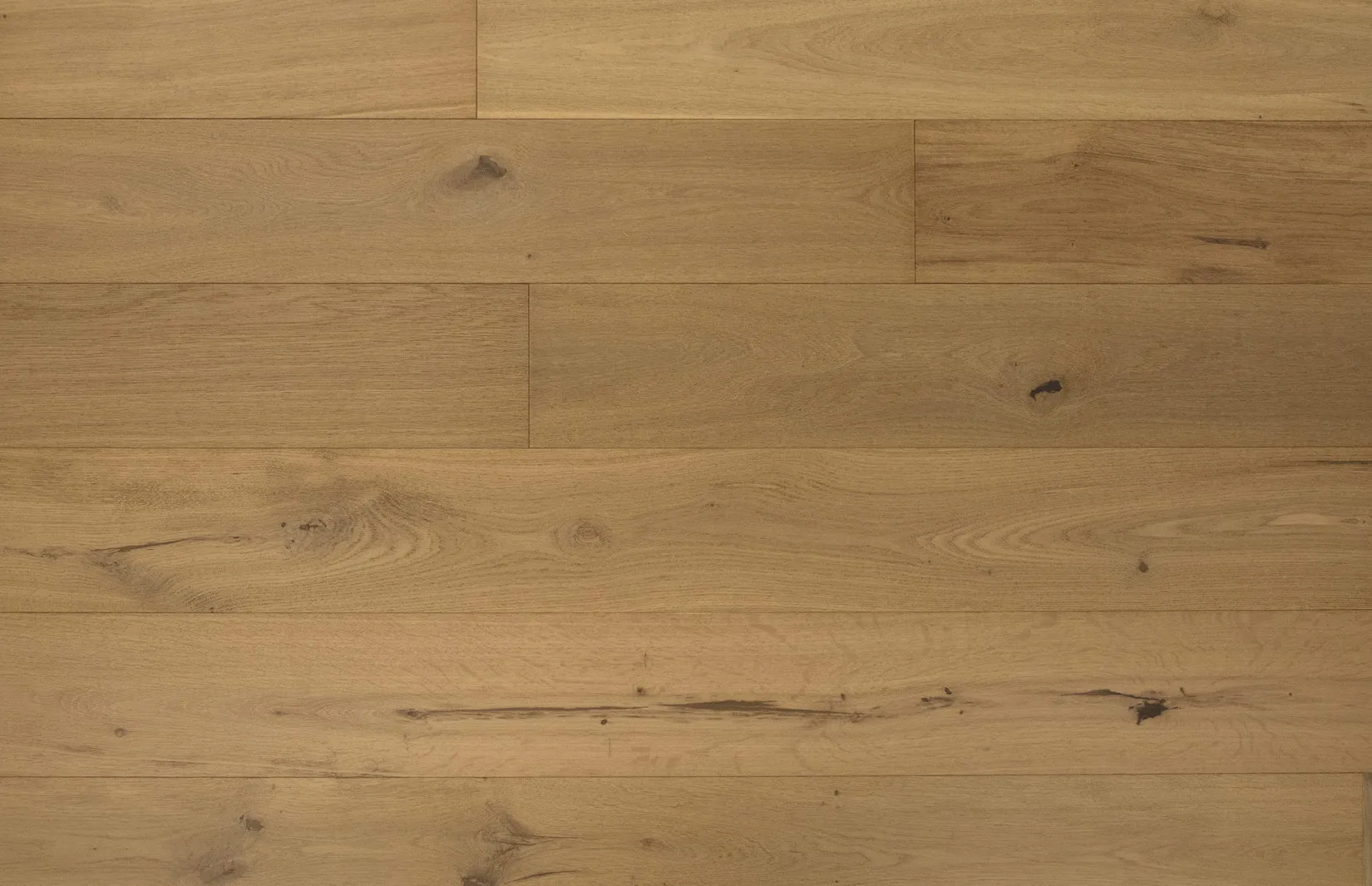 7-1/2" x 3/4" Moraine Smoked, Brushed White Oak Engineered Flooring - Grandeur