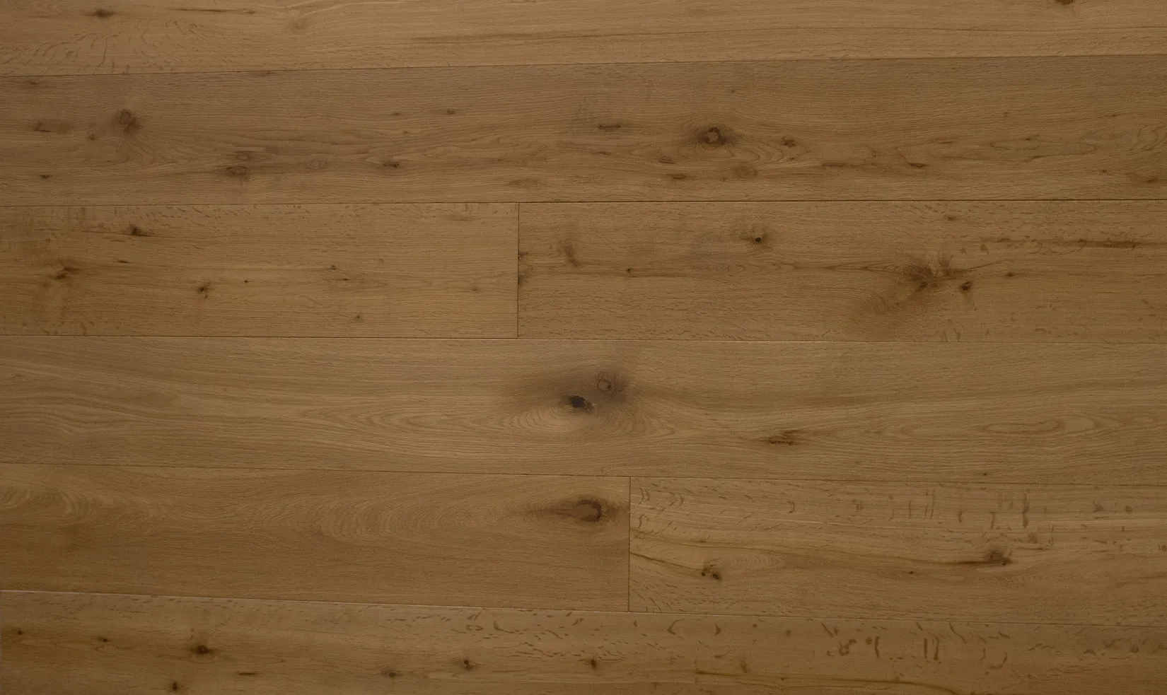7-1/2" x 3/4" Lagom Smoked, Brushed White Oak Engineered Flooring - Grandeur