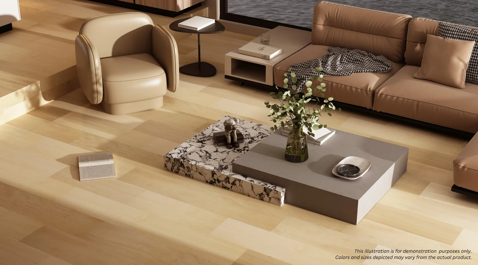 Grandeur Essential Lake Simcoe 3.0mm Glue Down Vinyl Flooring