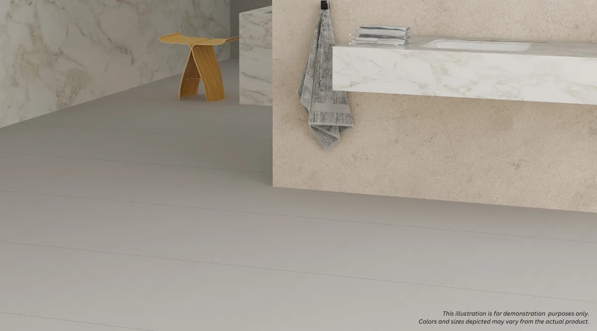 Grandeur Essential Hearthstone 24"x24"x3.0mm Glue Down Vinyl Flooring