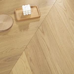 Image 2 of American Oak Chevron Collection - Macaroon Hardwood | Vidar sold at Floors & Baths Pro's