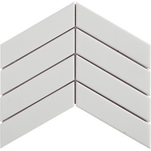 backsplash mosaic tiles Baleno White Chevron Porcelain Matte, Polished 2" X 7" Subway Tile | Neshada | Floors & Baths Pro's