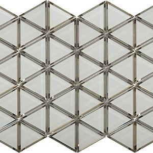 backsplash mosaic tiles Diamante Bianco Glass Glass Random Tile | Neshada | Floors & Baths Pro's