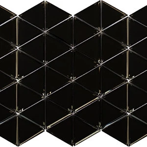 Diamante Charcoal Glass Glass Random Tile | Neshada | Floors & Baths Pro's