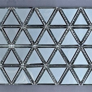 backsplash mosaic tiles Diamante Grigio Glass Glass Glass Random Tile | Neshada | Floors & Baths Pro's