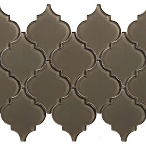 Galaxy Carbon Glass Glass 4" Arabesque Tile | Neshada | Floors & Baths Pro's