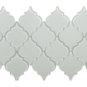  8" X 12", 9" Galaxy Ice Glass Glass 4" Arabesque Tile | Neshada 