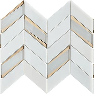  4", AfmBOooV6Ziiwhju_BnTjgVXmqXI8VU2TJ00GHJvIkkCxpvntKGH_PJ1 Jayna White Glass, Marble, Metal Marble Finish Random Tile | Neshada 